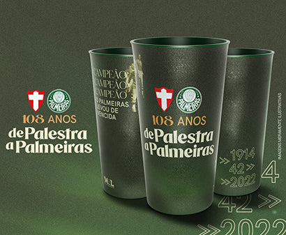 Copo Comemorativo Palmeiras 108 Anos