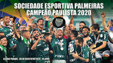 Placa Pôster Palmeiras Campeão Paulista 2020