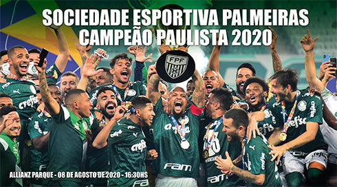 Placa Pôster Palmeiras Campeão Paulista 2020