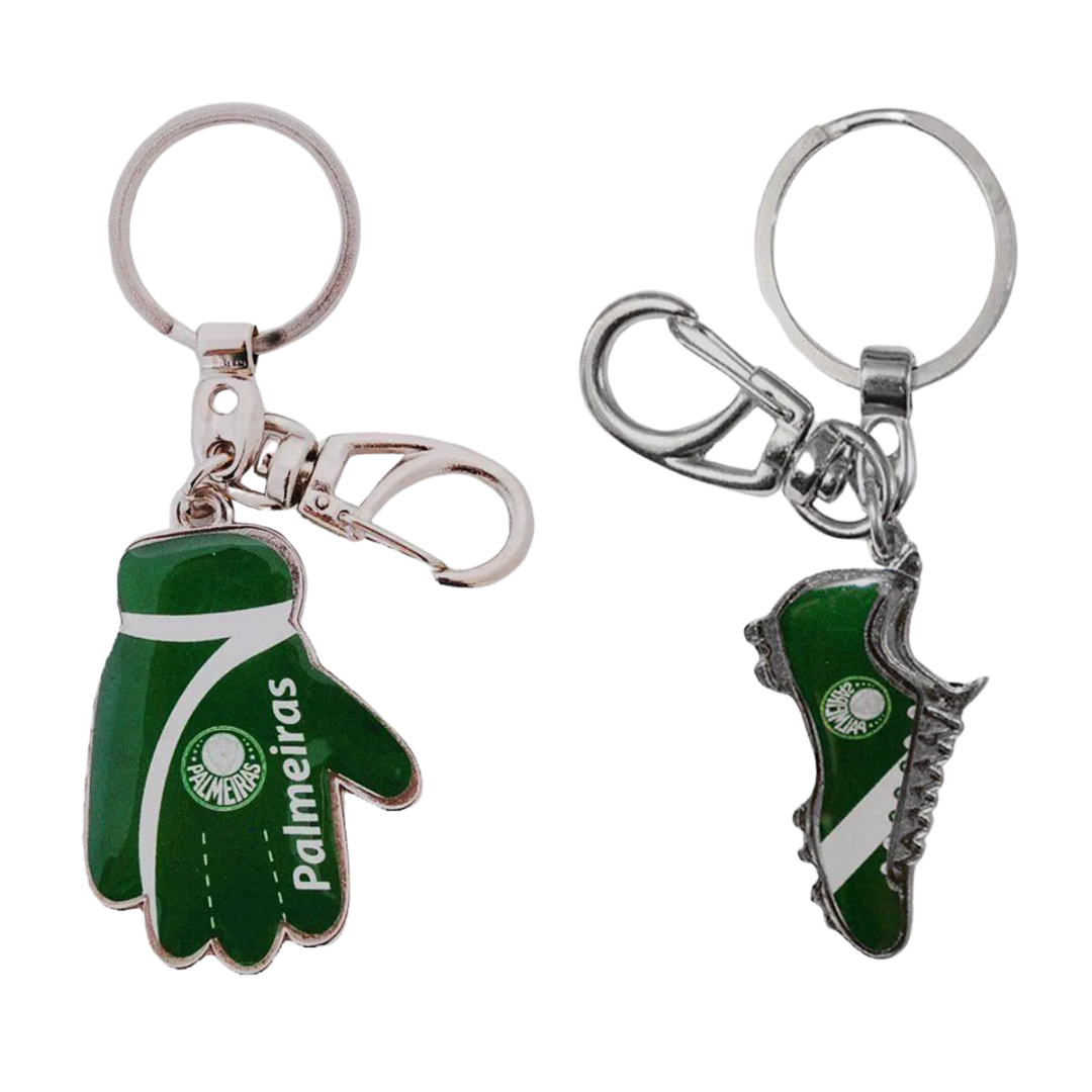 Kit Chaveiros Palmeiras Chuteira e Luva