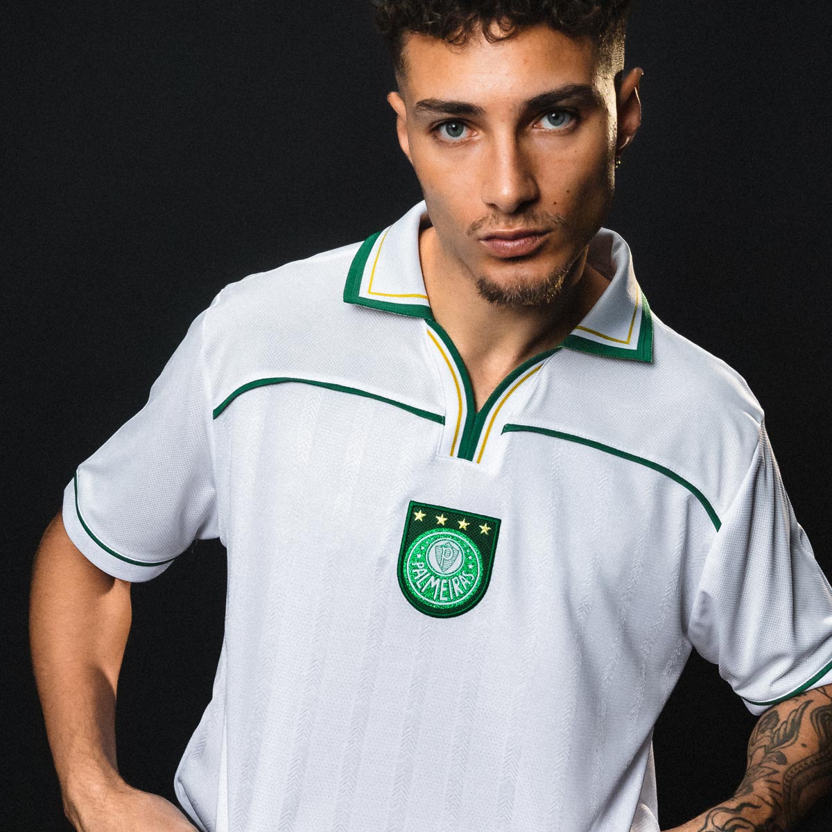 Camisa Palmeiras Retrô 1999 Libertadores Branco Masculina