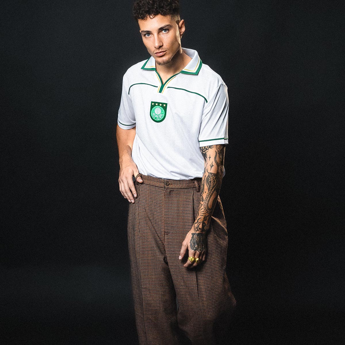 Camisa Palmeiras Retrô 1999 Libertadores Branco Masculina