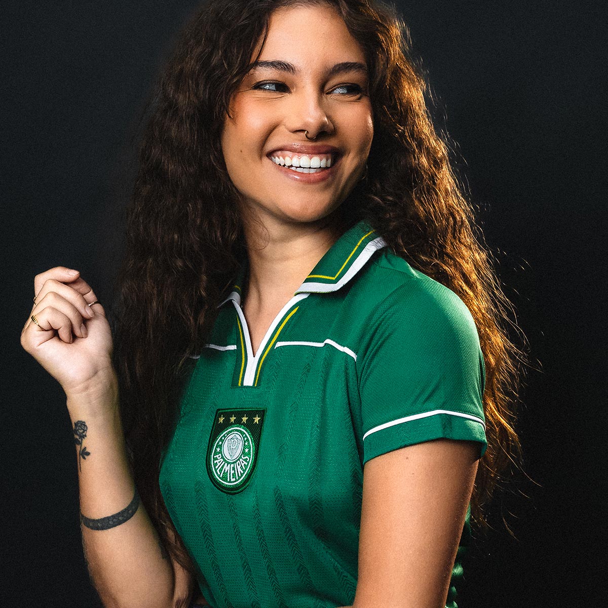 Camisa Palmeiras Retrô 1999 Libertadores Verde Feminina