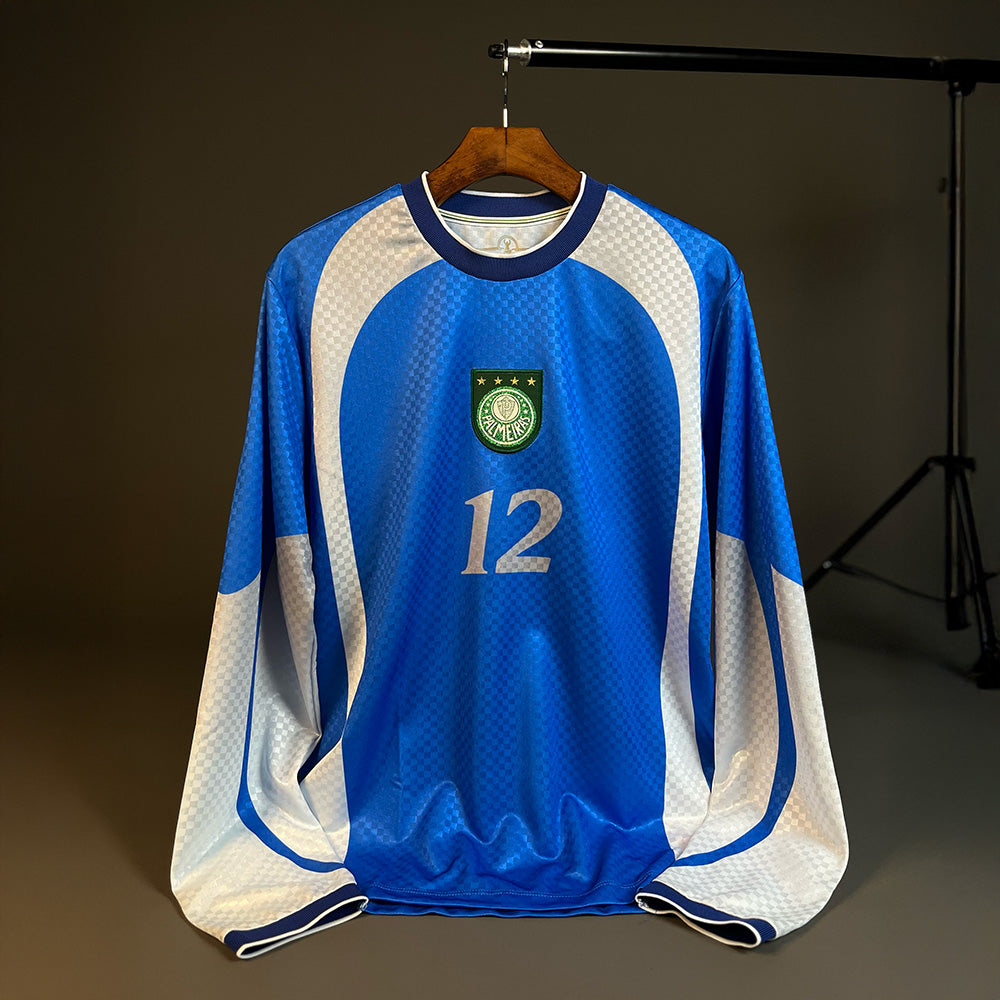 Camisa Palmeiras Retrô Marcos 1999 Manga Longa Masculina